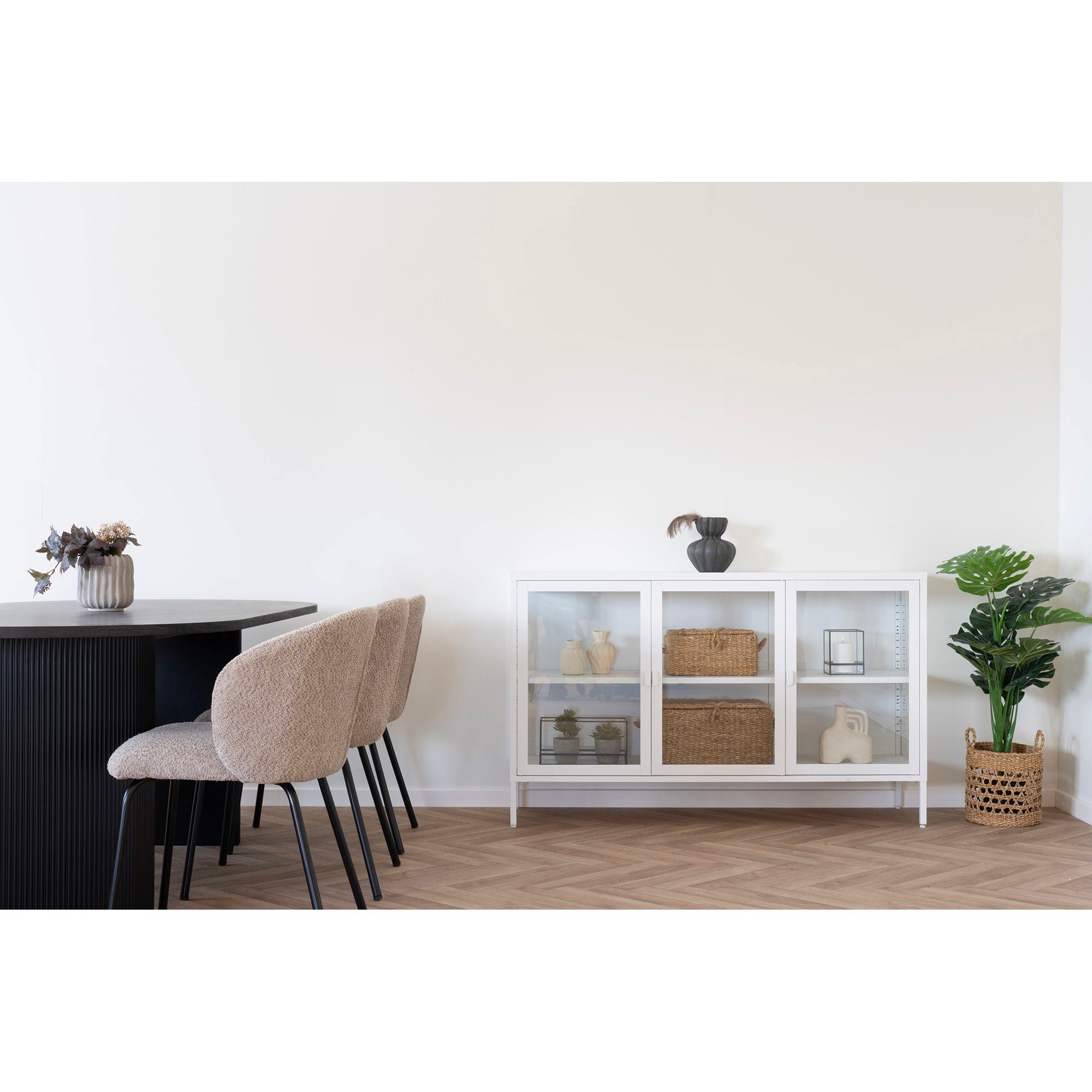 Bogra – Aufbewahrungskörbe aus Seegras und Metall, natur, Set aus 2